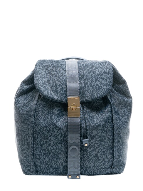 BORBONESE FOLD  Medium backpack denim - Women’s Bags