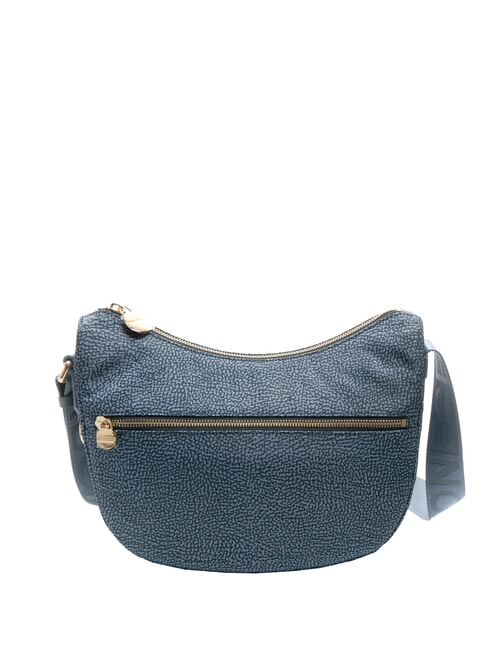 BORBONESE LUNA BAG SMALL ECO LINE LUNA Hobo bag, Small denim - Women’s Bags