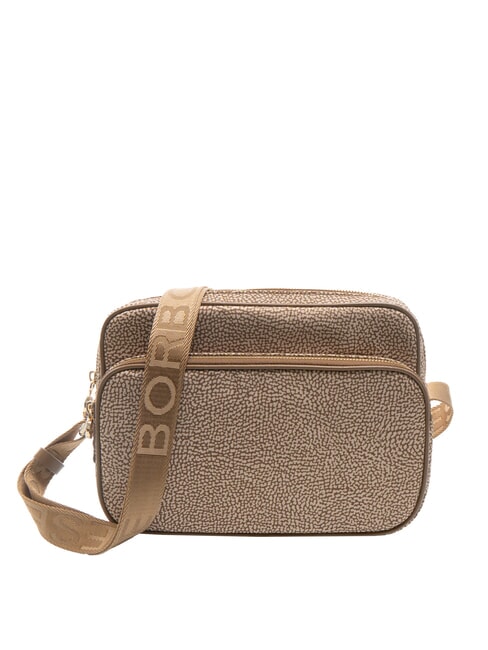 BORBONESE CAMERA CASE MEDIA ECO LINE Shoulder bag Beiger sea - Women’s Bags