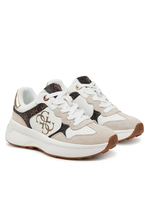 GUESS LUCKEI 4G Logo Sneakers White / Brown - Women’s shoes
