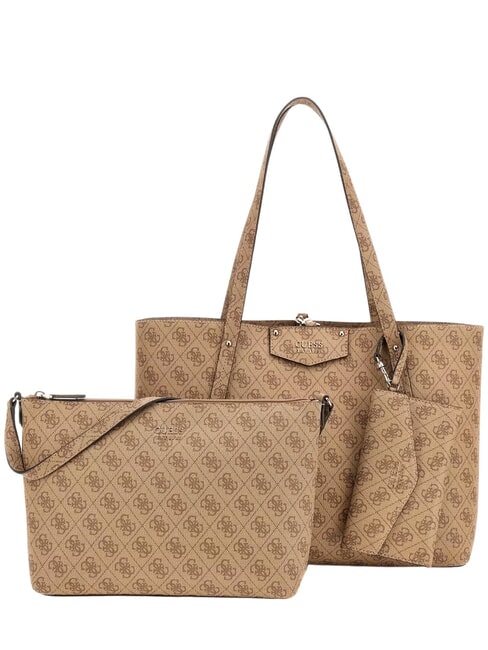 GUESS BRENTON  Shoulder bag, with clutch MILK LOGO - Women’s Bags