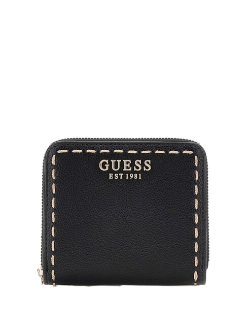 GUESS NASTRA Small zip around wallet BLACK - Women’s Wallets