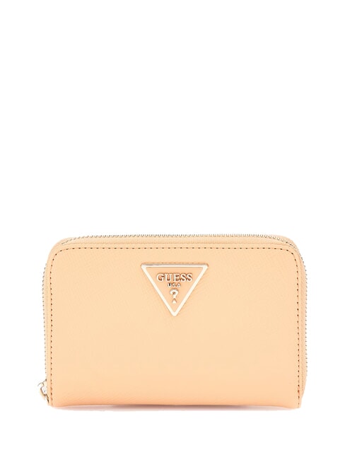 GUESS LAUREL  Medium zip around wallet apricot - Women’s Wallets