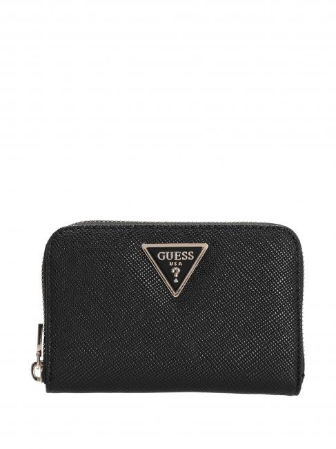 GUESS LAUREL  Medium zip around wallet BLACK - Women’s Wallets