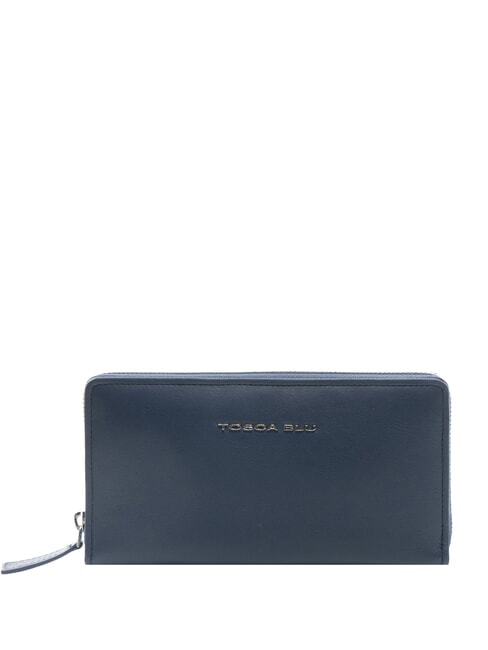 TOSCA BLU CHARLENE Zip around leather wallet blue - Women’s Wallets