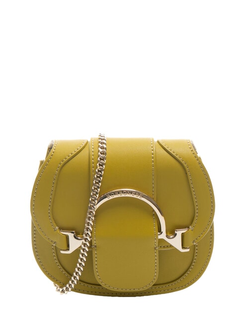 BORBONESE 110  Micro shoulder bag, in leather green - Women’s Bags