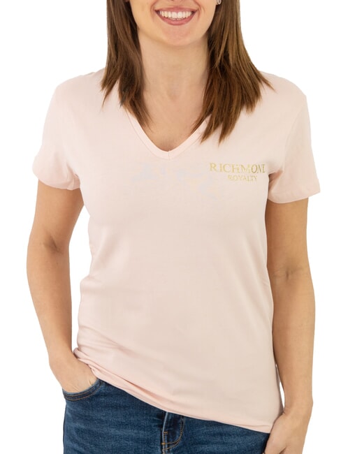 JOHN RICHMOND VATICI Stretch T-shirt powder/gold - T-shirt