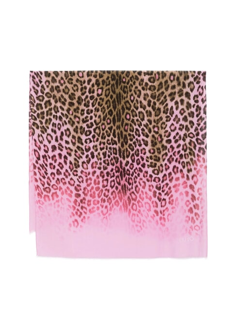 LIUJO SHADED ANIMALIER Printed scarf rose - Scarves
