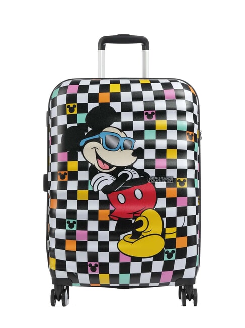 AMERICAN TOURISTER WAVEBREAKER DISNEY  Medium Trolley mickey check - Rigid Trolley Cases