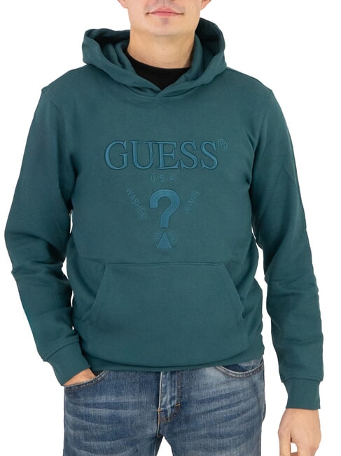 GUESS BEAU  Hoodie true teal - Sweatshirts