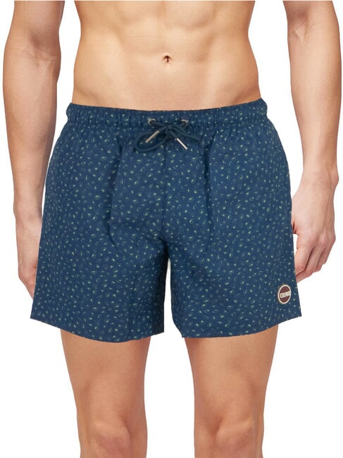 COLMAR SEABORD Swimming suit dark blue leaf - Swimwear