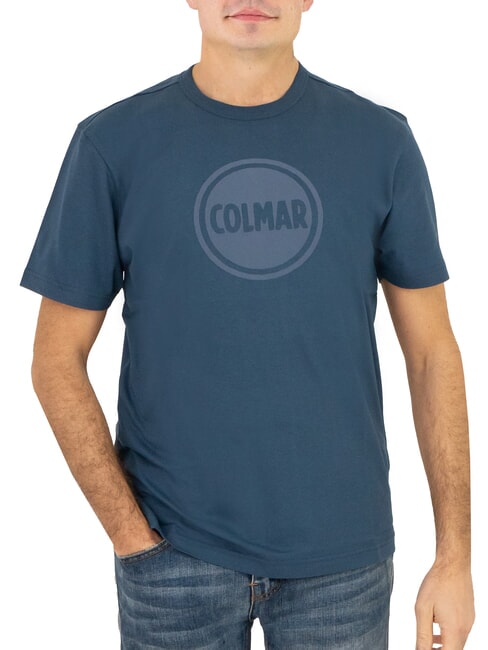 COLMAR FRIDA Cotton T-shirt with logo dark blue - T-shirt