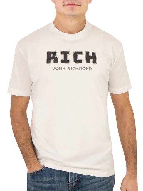 JOHN RICHMOND KUHSE Logo Print T-Shirt white - T-shirt