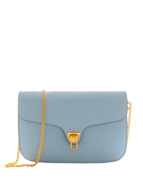 COCCINELLE BEAT SOFT Shoulder bag, in leather blue aquarelle - Women’s Bags