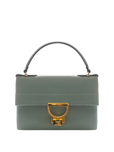 COCCINELLE ARLETTIS SIGNATURE Hammered leather handbag kale greens - Women’s Bags