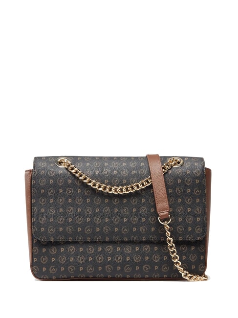 POLLINI Heritage Classic Shoulder bag black brown - Women’s Bags