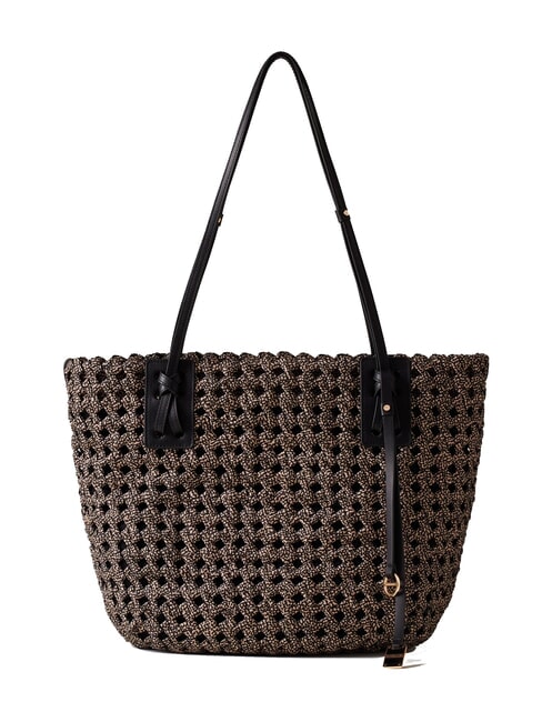 BORBONESE LA NIDO SHOPPER LARGE Shoulder bag OP / NATURAL / BLACK - Women’s Bags