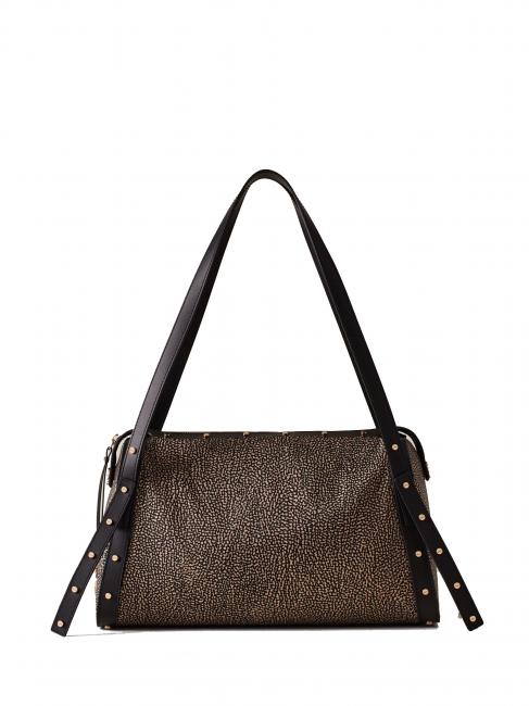 BORBONESE METROPOLE  Shoulder bag OP / NATURAL / BLACK - Women’s Bags