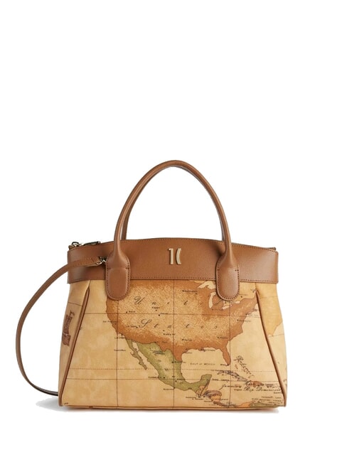 ALVIERO MARTINI PRIMA CLASSE HERITAGE GEO Handbag with shoulder strap TOBACCO - Women’s Bags