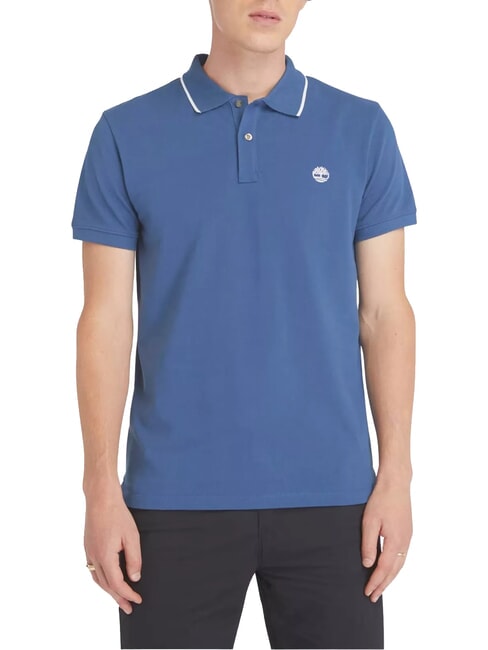 TIMBERLAND JACQUARD YD  Short sleeve polo shirt dark denim - Polo shirt
