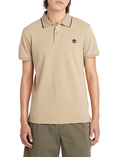 TIMBERLAND JACQUARD YD  Short sleeve polo shirt lemon pepper - Polo shirt