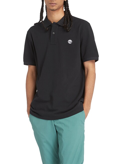 TIMBERLAND MILLERS RIVER Pique polo BLACK - Polo shirt