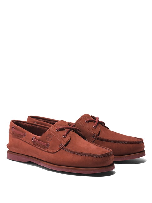 TIMBERLAND CLASSIC BOAT Suede boat shoes dark red nubuck - Men’s shoes
