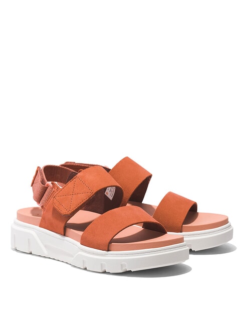 TIMBERLAND GREYFIELD Leather sandals medium red - Women’s shoes