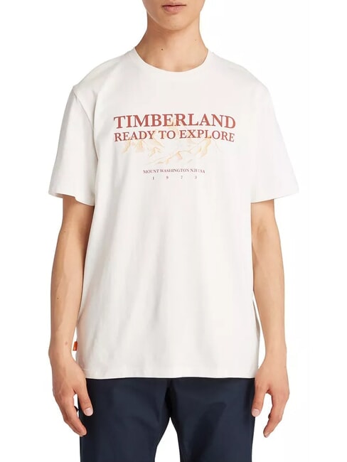 TIMBERLAND TFO SS OUTDOOR  Cotton T-Shirt vintage white - T-shirt
