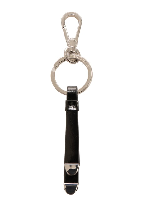COCCINELLE IDA SHINY CALF  Leather Keychain Black - Key holders