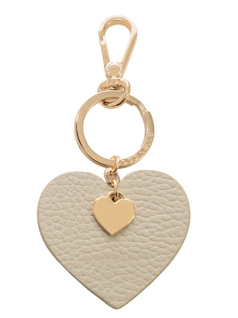 COCCINELLE LITTLE HEART Leather charm keychain mulberry - Key holders
