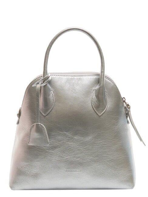COCCINELLE GLADYS ROCK  Bugatti leather bag SILVER - Women’s Bags