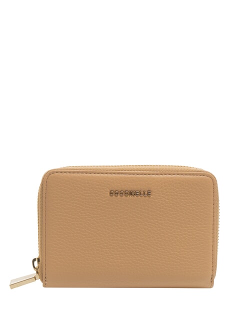 COCCINELLE METALLIC SOFT  Medium leather wallet toasted - Women’s Wallets