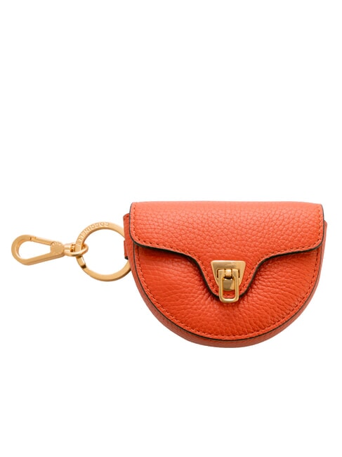COCCINELLE BEAT SOFT  Leather key case tangerines - Key holders