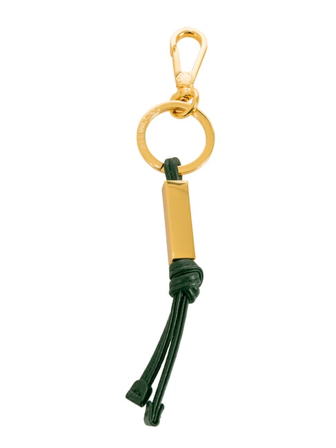 COCCINELLE ESSENTIAL Leather and metal keychain Black - Key holders