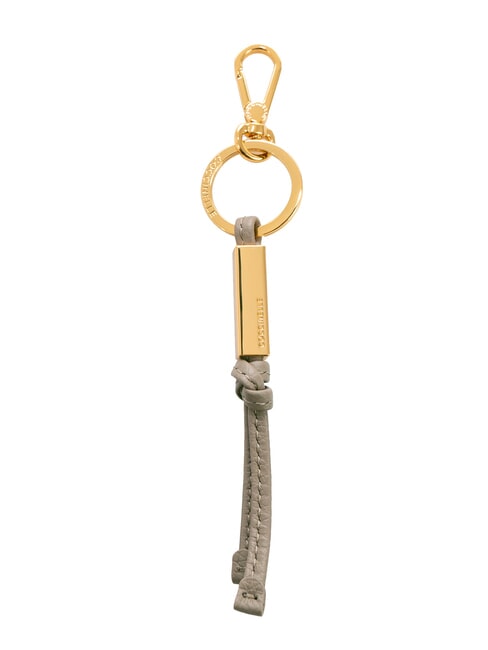 COCCINELLE ESSENTIAL Leather and metal keychain warm taupe - Key holders