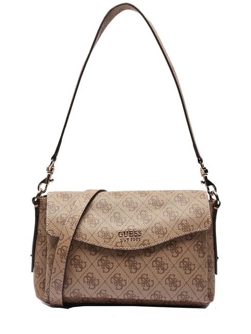GUESS BRENTON  Shoulder bag, with shoulder strap MILK LOGO - Women’s Bags