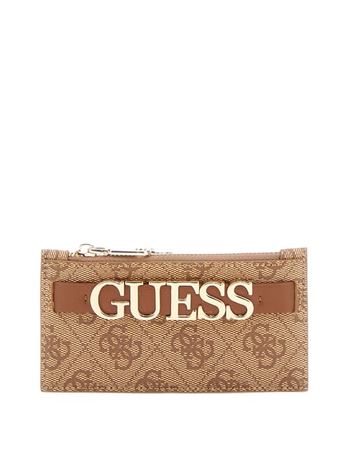 GUESS ZAMIRA  Coin Purse / Card Holder milk multi logo - Women’s Wallets