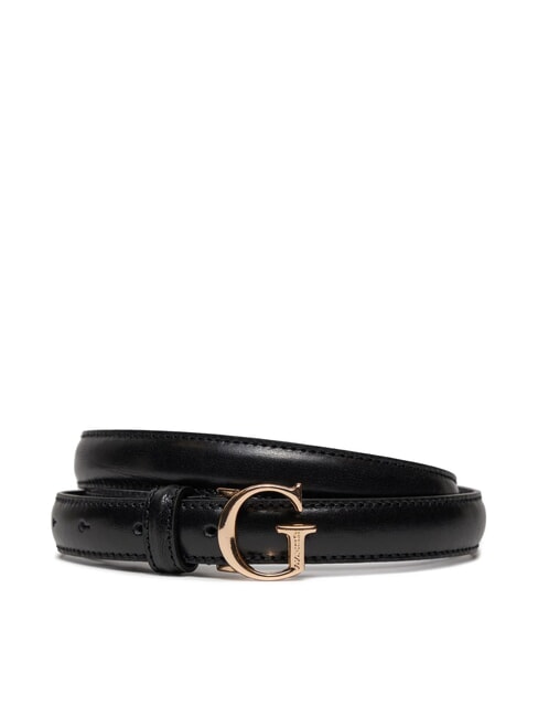 GUESS G BUCKLE Leather belt BLACK - Belts