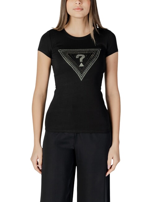 GUESS SS TRIANGLE OMBRE R3  Short-sleeved T-shirt jetbla - T-shirt
