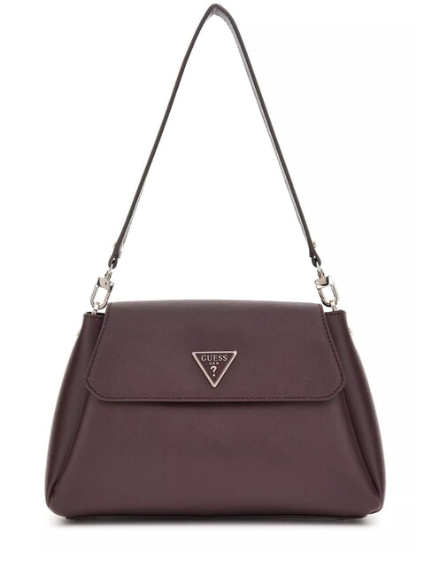 GUESS SORA Shoulder bag with flap and shoulder strap aubergine - Women’s Bags