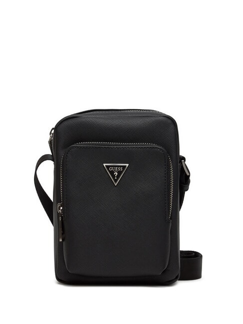 GUESS MILANO Bag with pocket BLACK - Over-the-shoulder Bags for Men