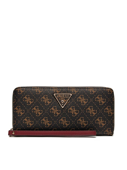 GUESS LAUREL Large zip around wallet brown - Women’s Wallets