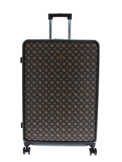 GUESS VERONA Large size trolley BROWN / OCHER - Rigid Trolley Cases
