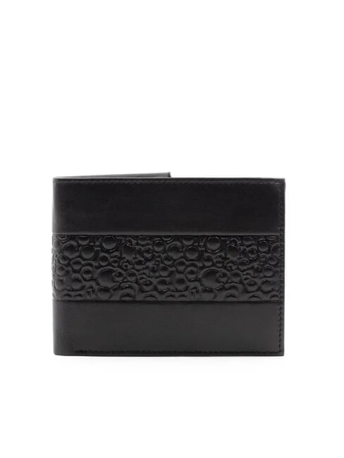 ROCCOBAROCCO VERTIGO Leather wallet with flap black - Men’s Wallets
