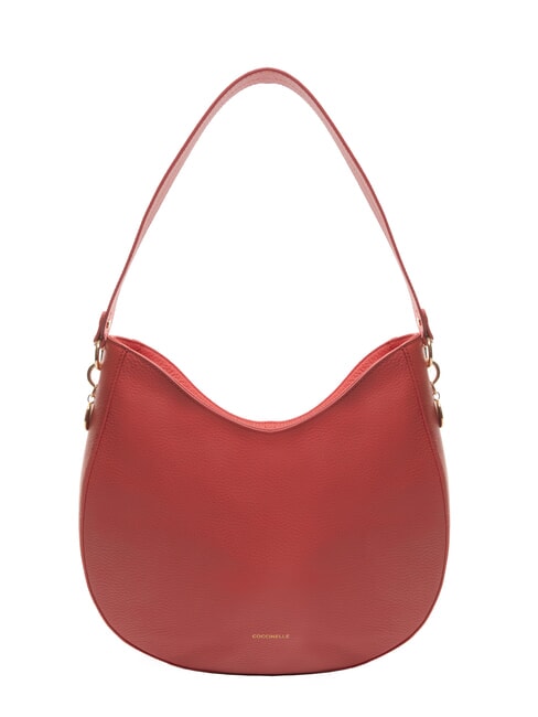 COCCINELLE ALPHA  Shoulder bag, in leather cranberries - Women’s Bags