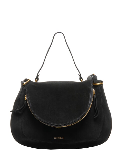 COCCINELLE SOLE SUEDE Suede bag Black - Women’s Bags