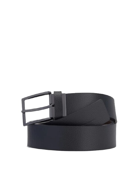 PIQUADRO MODUS RESTYLING Reversible leather belt black brown - Belts