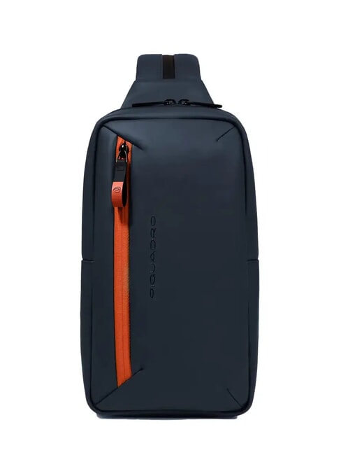 PIQUADRO CORNER SPECIALE GOMMATO  One-shoulder backpack blue - Laptop backpacks