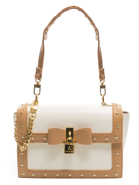 L'ATELIER DU SAC LOCK RIBBON Shoulder bag white/tan - Women’s Bags